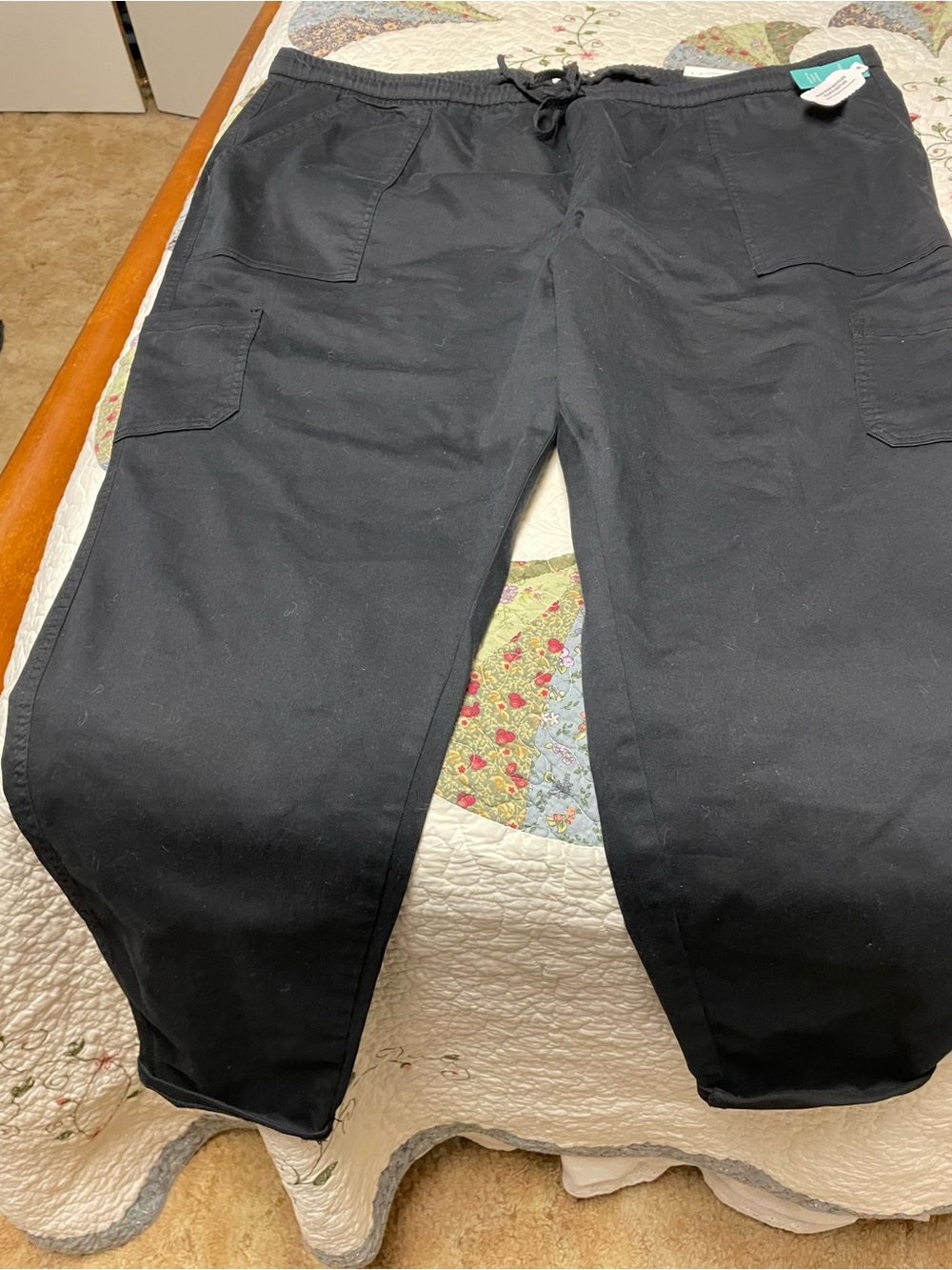 Maurices Black Ankle Cargo Jogger Pants